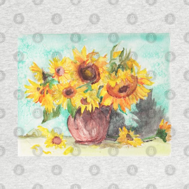 Sunflowers in a Vase I by sunfleur1